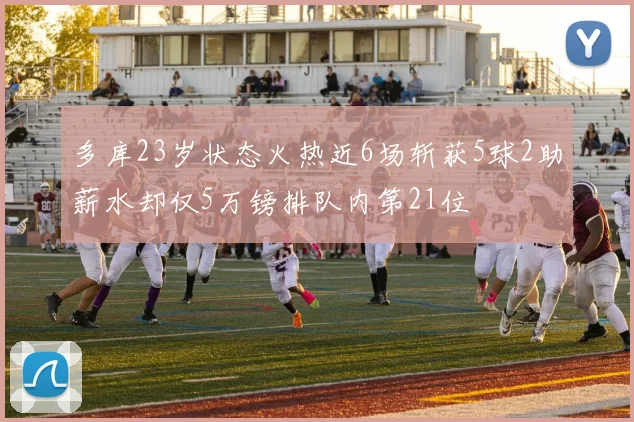 多库23岁状态火热近6场斩获5球2助薪水却仅5万镑排队内第21位
